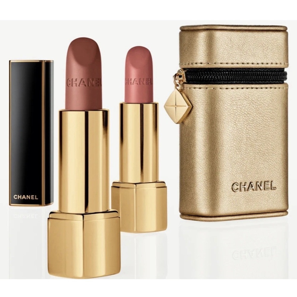 CHANEL Rouge Allure Velvet Lipstick Set 478, 479, Gold Case Limited Edition 2026